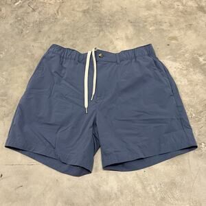 Wowie Shorts Mens Large Blue Performance Elastic Waist Lightweight Casual Golf